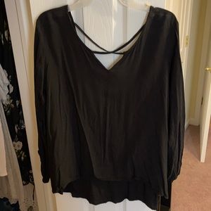 Long sleeve black top